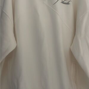 Rhude Cream Zip Up Sweater